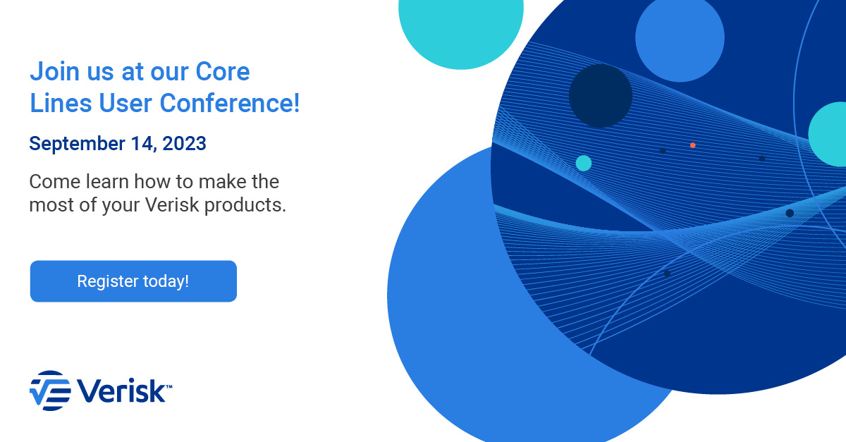 hotrosyposy's tweet photo. Register now for #CoreLinesUserConference! Experience informative #sessions on #governmentregulation & #emergingissues. Immerse in inspiring keynotes & gain valuable insights of the #Verisk #roadmap. Secure your spot now:
https://t.co/lbckqEZcxG. #ai #insurtech #nft #conferences https://t.co/VPd109BZO0