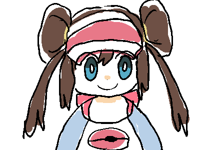rosa (pokemon) 1girl solo brown hair raglan sleeves double bun smile visor cap  illustration images