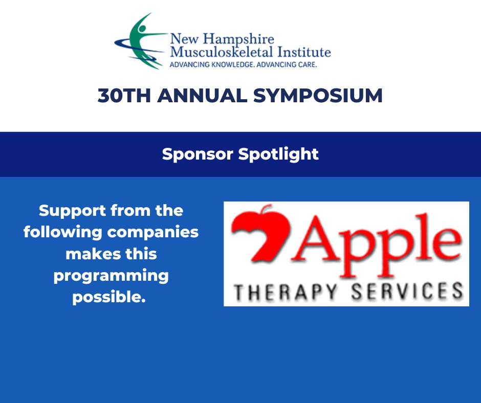 NHMI1994's tweet photo. Thank you to #appleptnh for sponsoring the 30th Annual NHMI Fall Symposium and making this program possible! Registration deadline is Sept 13th 11:59pm! https://t.co/OxeixZOUMC https://t.co/dOgiVH4Cld