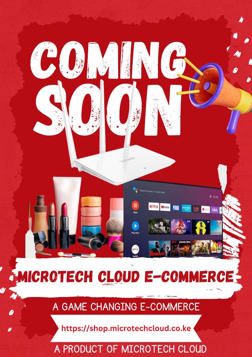 microtech_Cloud's tweet image. 🚀 Exciting News! Get ready for the grand launch of the MicroTech e-store 🛒✨, your one-stop destination for cutting-edge tech products! 📱💻 Stay tuned for flash sales ⚡ and unbeatable prices on all your favorite gadgets.Don&apos;t miss out!  #Techdeals
shop.microtechcloud.co.ke/#