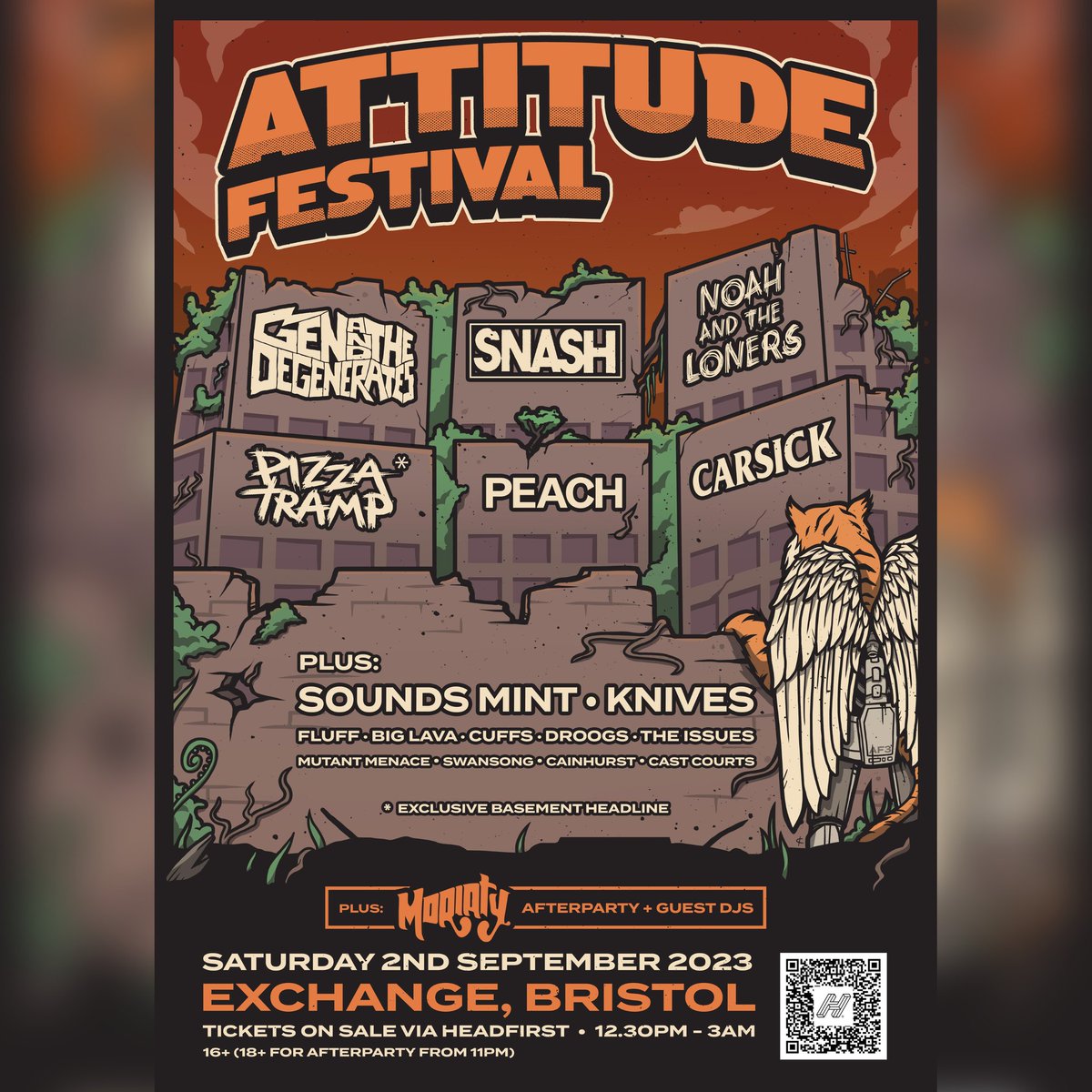 Catch our awesome bands, @gensdegenerates & @noahsloners, at Attitude Festival THIS WEEKEND 🎉 get tickets now via the QR code below ⬇️