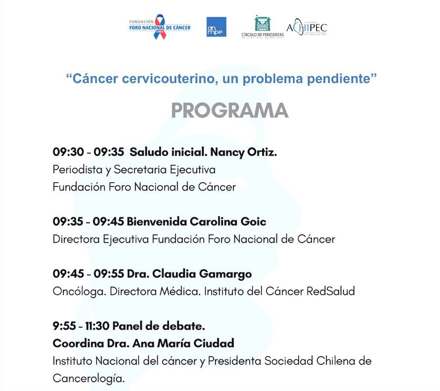 ¡Únete a nosotros en la Jornada del 31 de agosto a las 9:30 en RedSalud, Tabancura, y conoce más sobre el programa de 🎗️ Juntos por la Prevención de Cánceres Femeninos! Estamos comprometidos en crear conciencia y promover la salud de todas las mujeres.
👉🏻 bit.ly/3OPEayZ