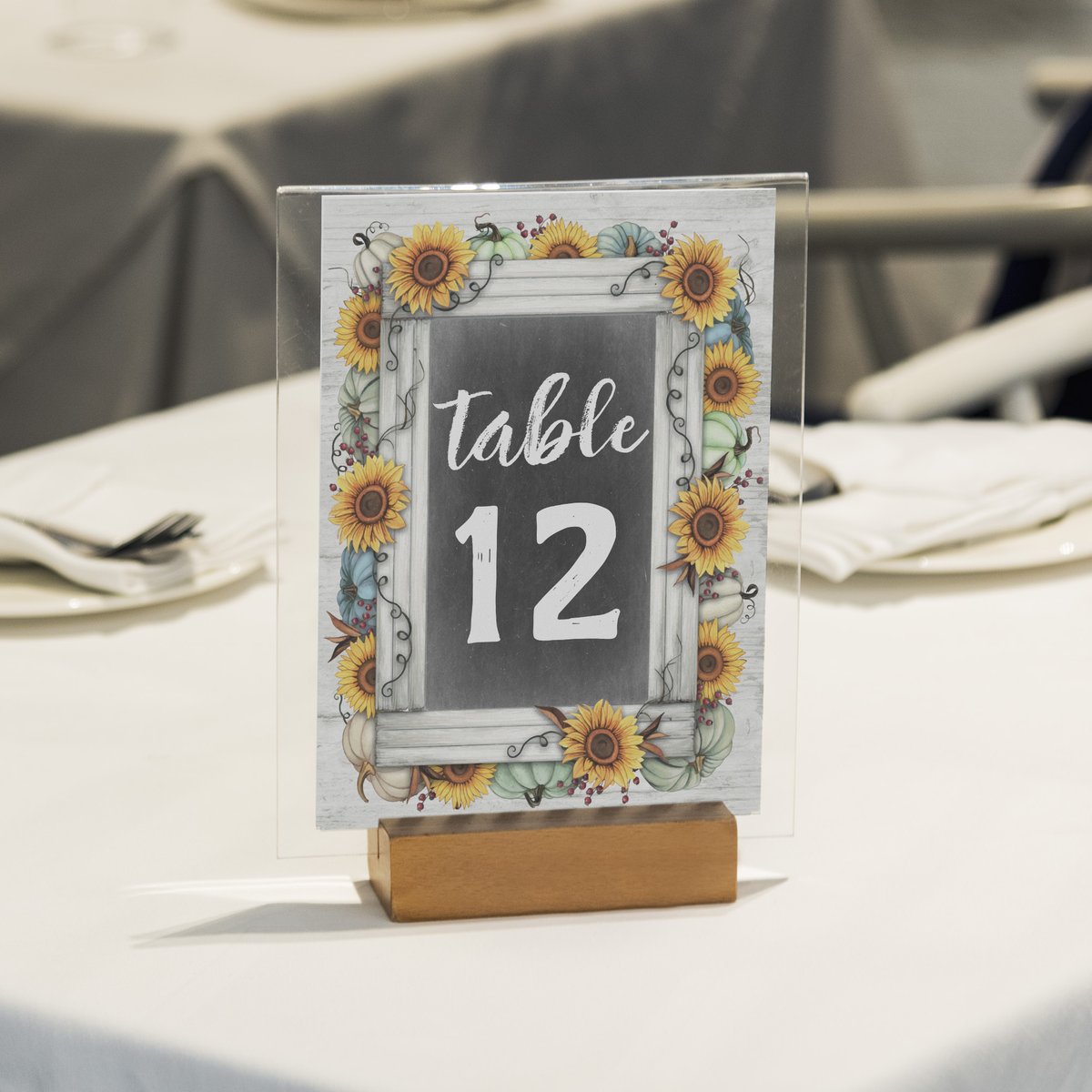 CyanSkyCeleb's tweet photo. #Fall in love... with #sunflowers, #pumpkins, and rustic #country flair! 
Dress your #weddingreception or #rehearsaldinner tables with customizable #tablenumbers printed by #Zazzle.
https://t.co/noCF4Z7isp via @zazzle

#weddings #fallwedding #weddingplanner #zazzlemade https://t.co/VmI33a46lB