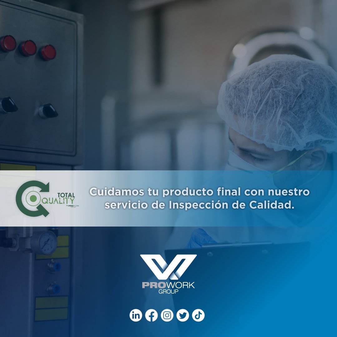 ProworkGroupMx's tweet photo. Con #TotalQuality se mide, examina, evalúa y prueba las características de tus productos, asegurando la calidad del producto final.
Dando un valor agregado a la cadena de suministro.
#Inspeccióndecalidad
#proworkgroup https://t.co/B6u3M3VFUt