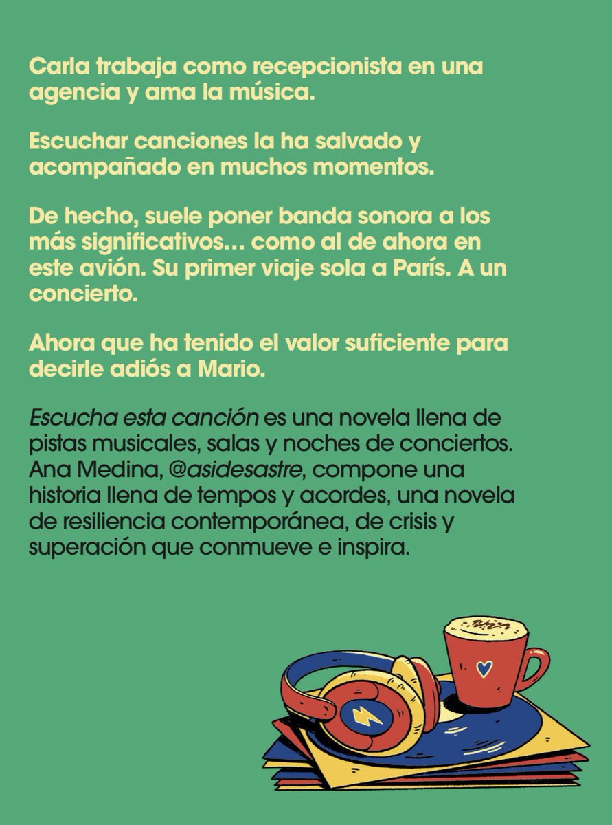 Ay, ¡qué poquito queda! Qué ganas de que conozcáis a Carla ♥️

El 19 de octubre estará en librerías y ya está en preventa en plataformas. 

Ayer me mandaron cómo queda la portada y la contra y estoy deseando poder tocarlo con mis manos 🥹