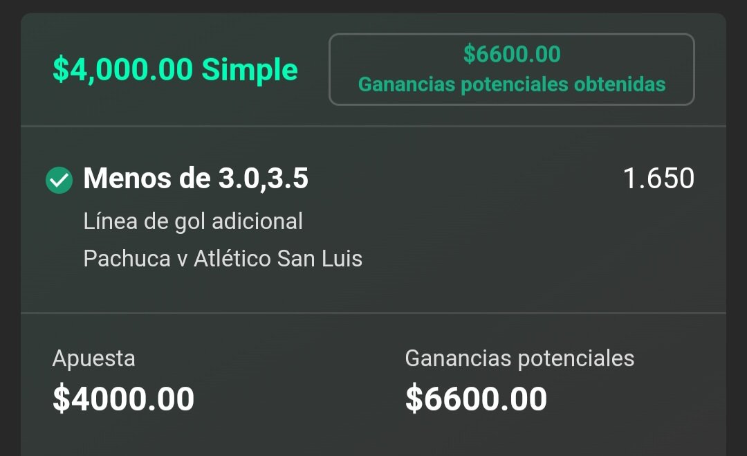 GolazoPick's tweet image. Gran día el de ayer 🔥🔝

Hemos ganado 8 de los últimos 9 picks enviados

Al momento vamos en +77% de utilidad en el grupo de Agosto y en +47% en el grupo 'resto de agosto'

Quien más jala para Septiembre?? 📩📩📩📩 Cierro cupos el viernes

Vamoooooooos 🔥🔥🔥🔥🔥🔄♥️