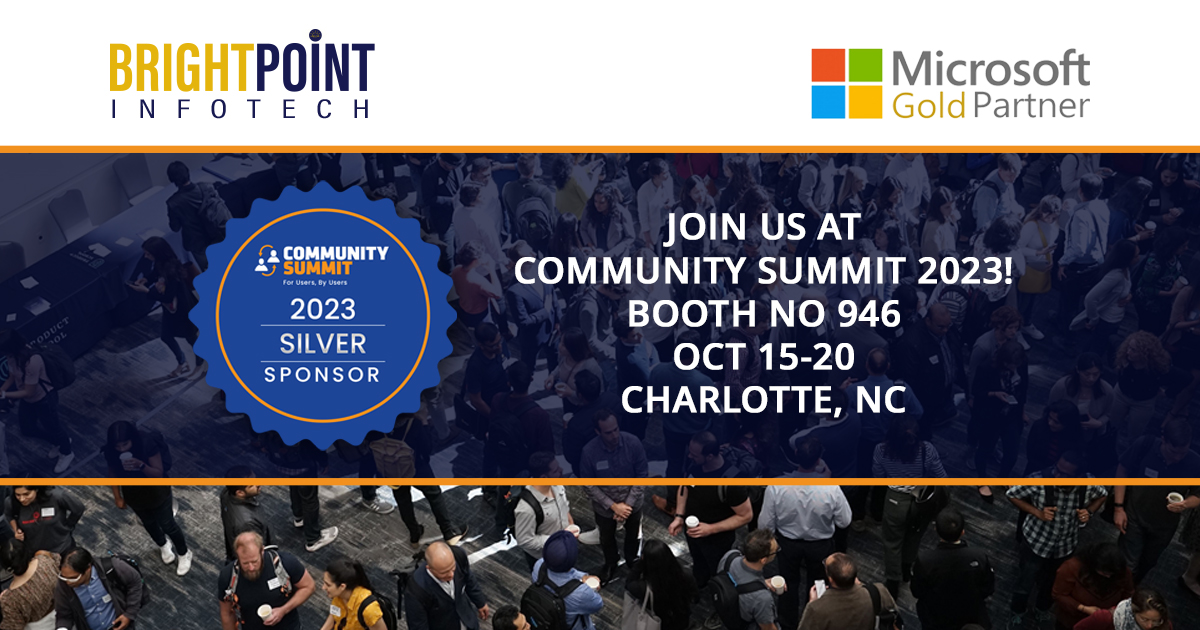 BrightpointAi's tweet image. We are thrilled to announce our participation as a Silver Sponsor at the highly anticipated Microsoft Dynamics end-user focused Community Summit 2023! Dynamic Communities
Read the Press Release - einnews.com/pr_news/652250…
#BrightpointAI #CommunitySummit2023 #InnovationInAction