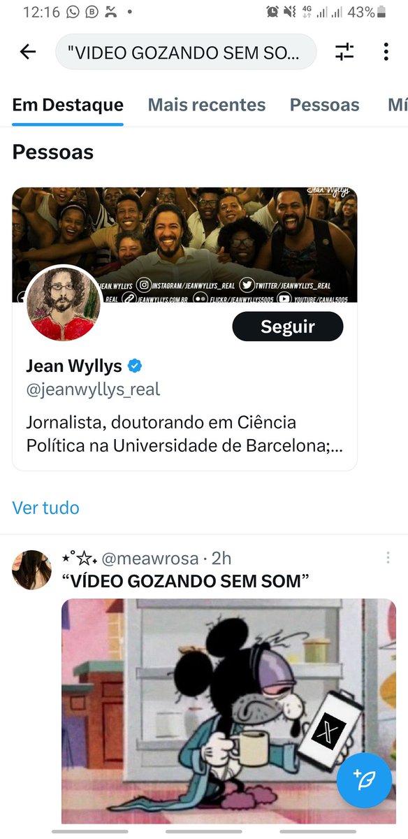 VIDEO GOZANDO SEM SOM nos trends desde cedo. Cliquei e apareceu isso. WTF?
?????????
