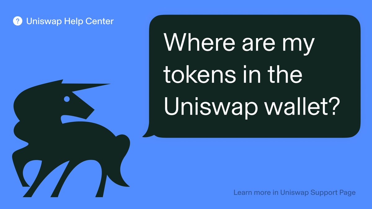 There’s nothing more annoying than spam 📬

The Uniswap wallet automatically imports your tokens and filters out spam.

Want to see them anyway? No problem! 

Check the hidden section on your portfolio page and select “Show” to view all tokens 🎯

support.uniswap.org/hc/en-us/artic…