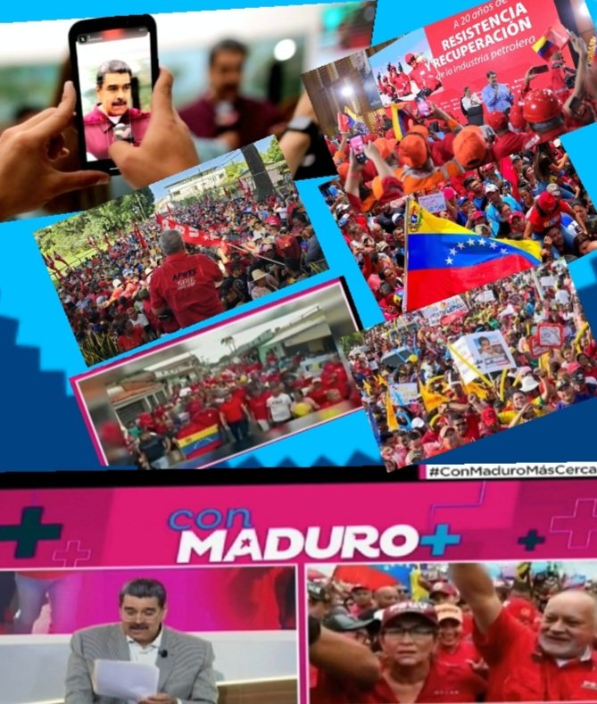 Buen día, bienvenido martes de triunfos
Excelente programa el del presidente Maduro, su pueblo lo quiere y apoya
#MaduroEsPueblo 
#PuebloRompeCensura 
@Mippcivzla @VTVcanal8 @1412Yolis @4Freddy23 @mima_carmen @_ColosalRed_ @Mercede073 @nomerindo428 @Alberto_6618 @AliceZurdita