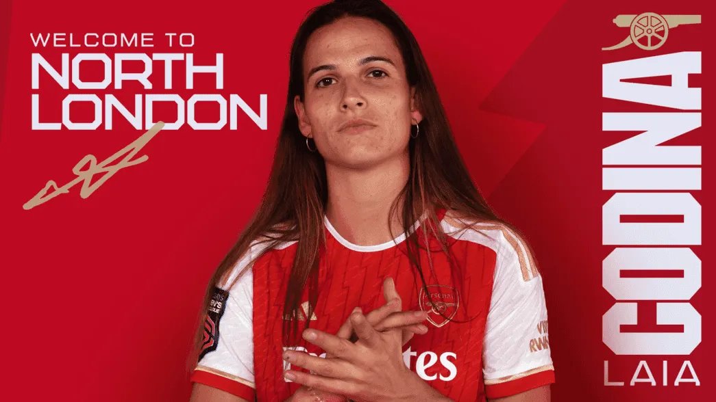 🚨 #OFICIAL| LAIA CODINA es nueva jugadora del <a href="/ArsenalWFC/">Arsenal Women</a> 

⭐️ La campeona del mundo llega procedente del Barça, con el que ha conquistado 3 Ligas, 2 UWCL, 2 Copas y 2 Supercopas

🗣️"No puedo esperar a empezar con el equipo y ser una gunner. Sabía la historia de este club así