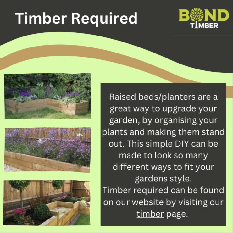 BondTimber's tweet image. Part 3 of our summer DIY series is here☀️ visit the link to view the document with interactive links whbond.co.uk/wp-content/upl…

#summerdiy #diyprojects #timberprojects #summerdiyproject #raisedbeds #flowerbeds