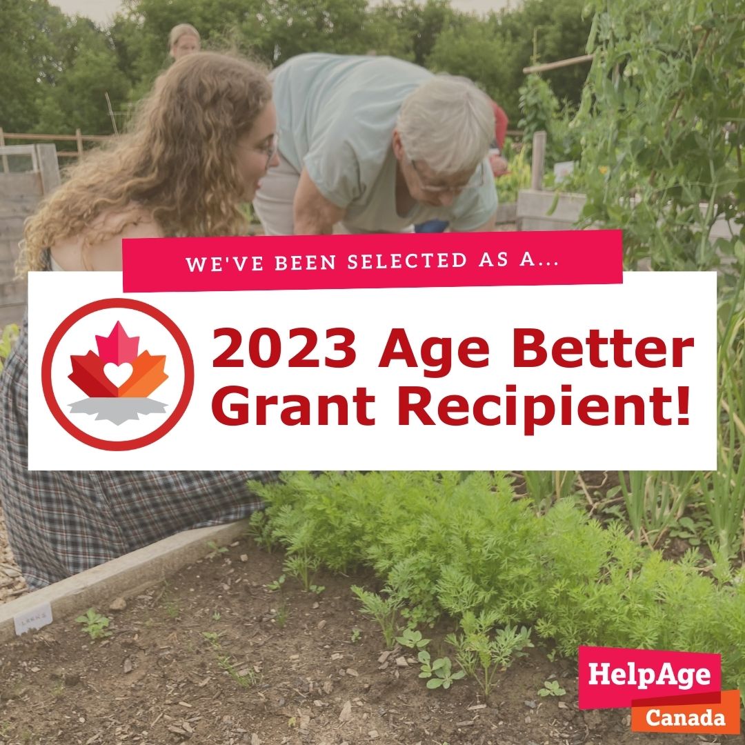 We are thrilled to announce that our organization has been awarded an Age Better grant from HelpAge Canada!  This grant will help us to continue to support older people in the community #AgeBetter #UnisonatKerbyCentre