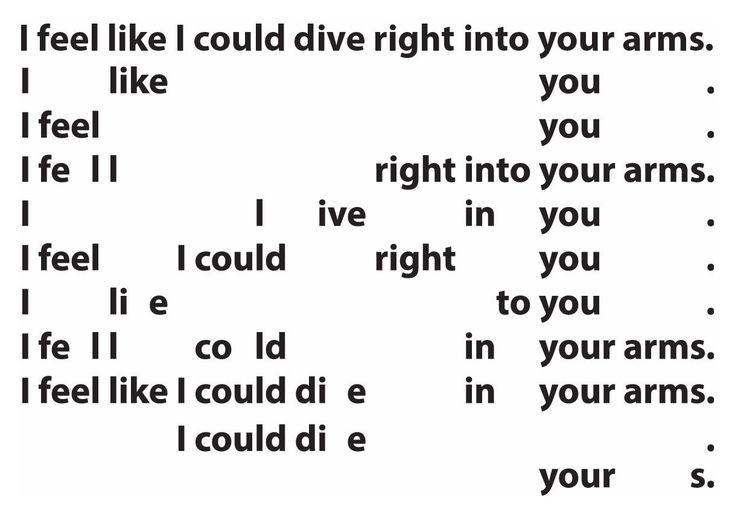 obsessed with poetry that makes use of the structure and visuals especially to enhance its meaning.