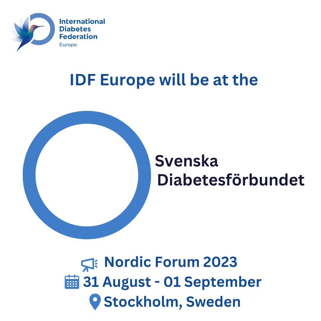 IDFEuropeBXL's tweet photo. #IDFE's Regional Manager, Elisabeth Dupont, will be presenting IDFE’s core programmes and initiatives at the Nordic Forum 2023.
👏 The Forum aims to examine how the Nordic diabetes organisations can enhance collaboration and improve #PwD’s daily lives: https://t.co/geWMNoCrcL https://t.co/Fk5G4FzC52