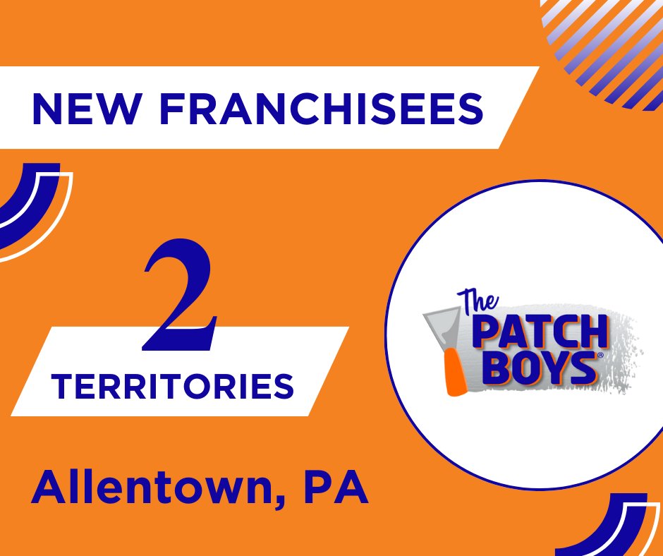 #ThePatchBoys brand is booming! Welcome our new franchisees who are excited to deliver flawless drywall patches and exceptional service to Allentown, PA! Want to bring this recession-resistant service to your area? Click here: thepatchboysfranchise.com #PatchItUp #WeAreBFG