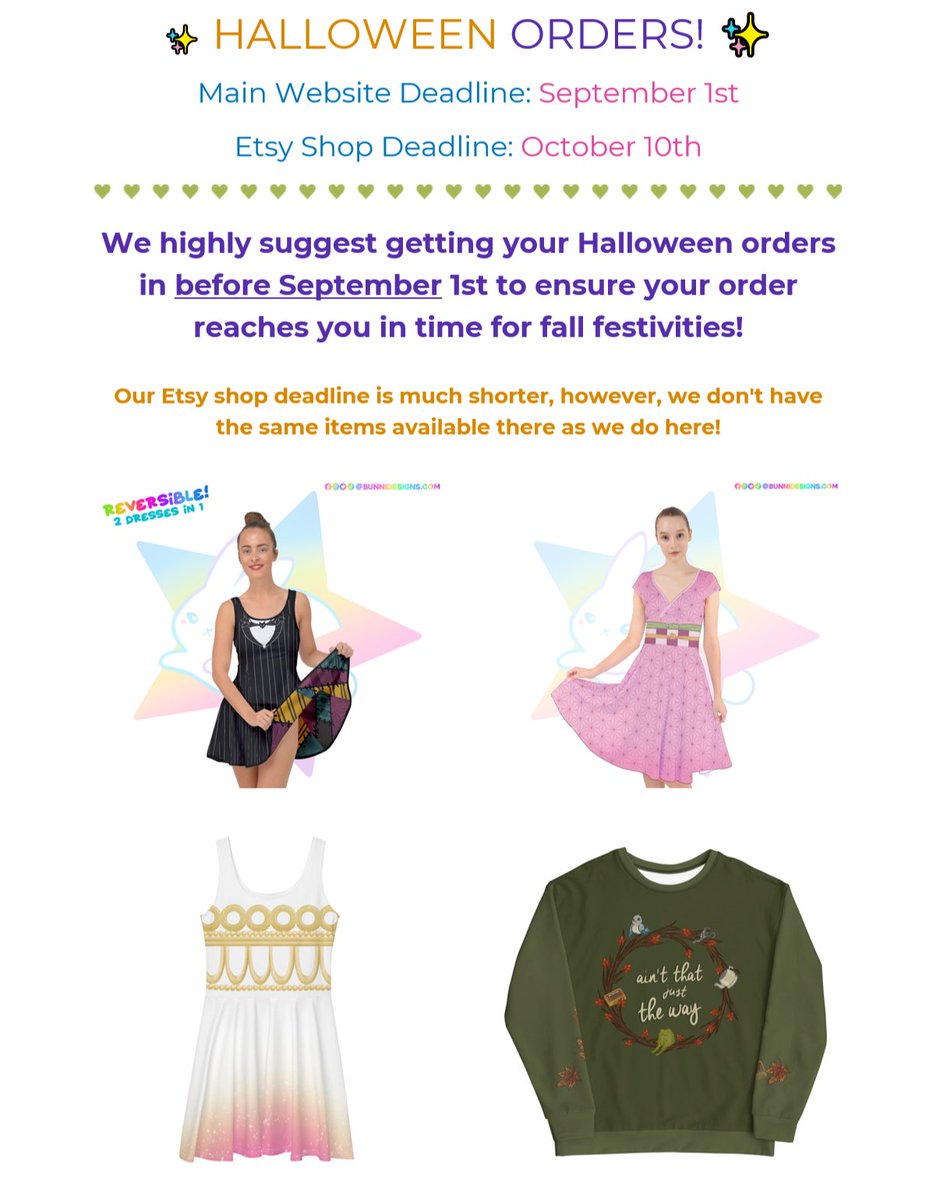 💜 Halloween Order Deadline 🧡
wix.to/pehVmea