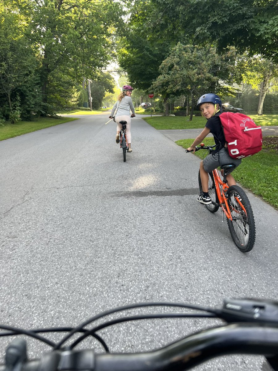 Hopped on our bikes this morning for Didi’s first day back at school. Ella’s also heading back to school today… and I know others across the country are, too. Hope everyone has a great year – you’ve got this!