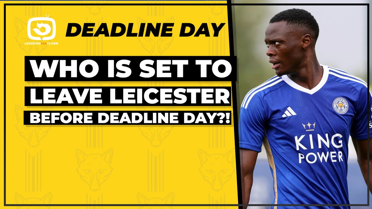 LeicesterFanTV's tweet photo. Who will leave Leicester City before Deadline Day!?
Read more here: https://t.co/zTpjlnsI3j
#leicestercity #deadlineday #patsondaka #soumare #lukethomas #kristiansen #iheanacho #lcfc #football https://t.co/YCF4c5EHzI