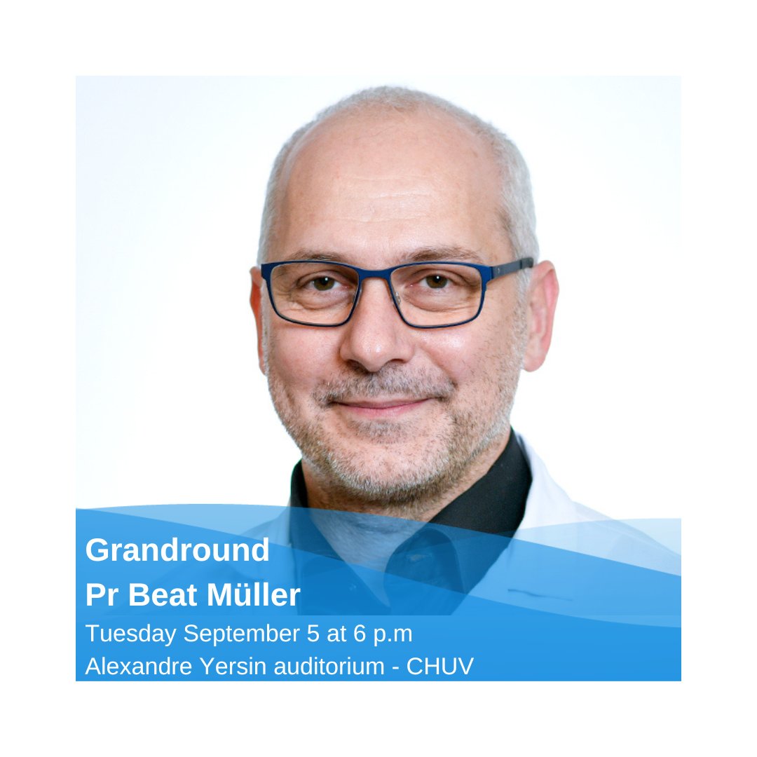 🔔 SAVE THE DATE - GRANDROUND 📅 Tuesday September 5 🕕 6pm - 7pm 📍 Alexandre Yersin auditorium Our first guest of the fall semester will be Professor Beat Müller from 🇨🇭, to talk about digital transformation in Surgery @ProfDemartines @CHUVLausanne #surgery