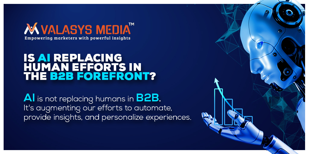 ValasysB2B's tweet image. AI isn&apos;t replacing humans in B2B; it&apos;s amplifying our capabilities by automating tasks, offering insights, and delivering personalized experiences. It&apos;s all about collaboration, not replacement! 🤝🚀

 #AIinB2B #HumanAIHarmony