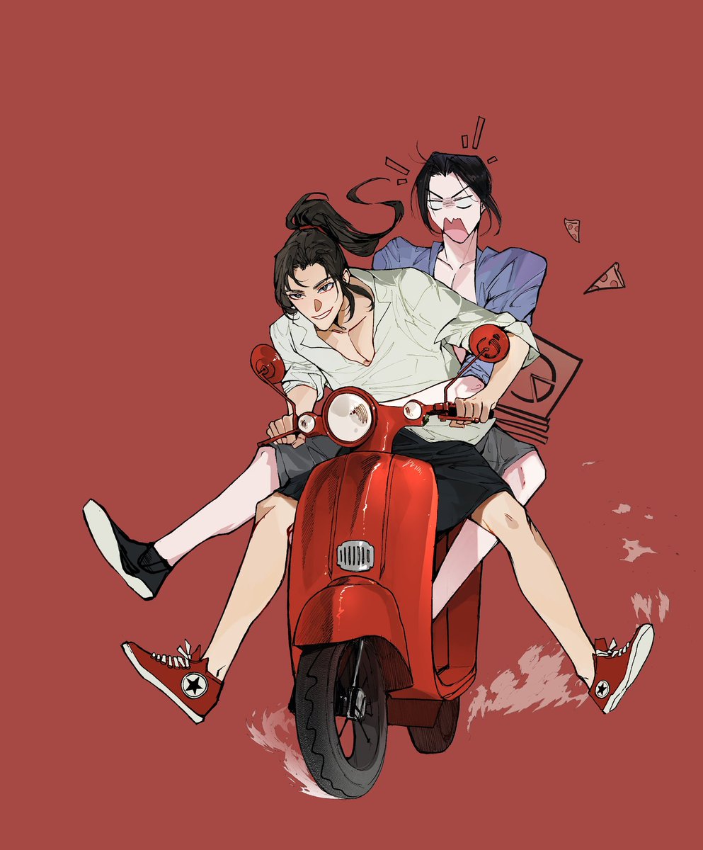 retiredpeach's tweet photo. Mdzs modern!au delivery boy wwx https://t.co/pNT1kj8wR7