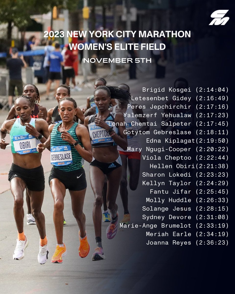 🗽 The full NYC Marathon women’s elite field has been released. Mark your calendars for Nov. 5th!!