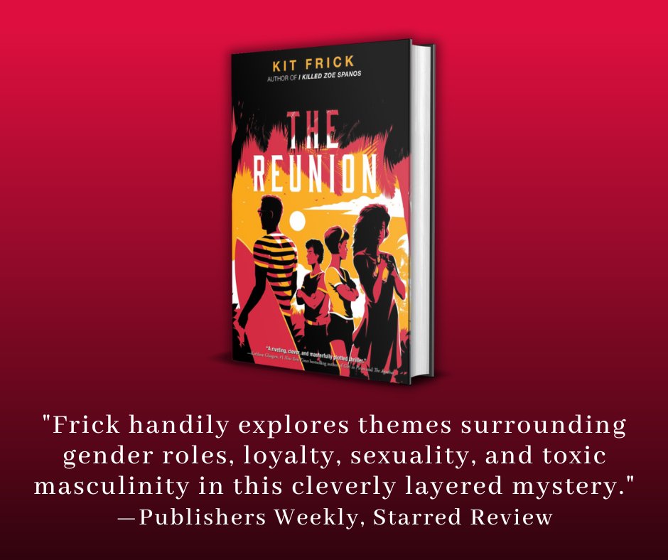 Happy book bday to THE REUNION by @kitfrick! A family reunion at a posh Caribbean resort turns deadly when old grudges and dangerous secrets culminate in murder: spr.ly/6014PUDaA