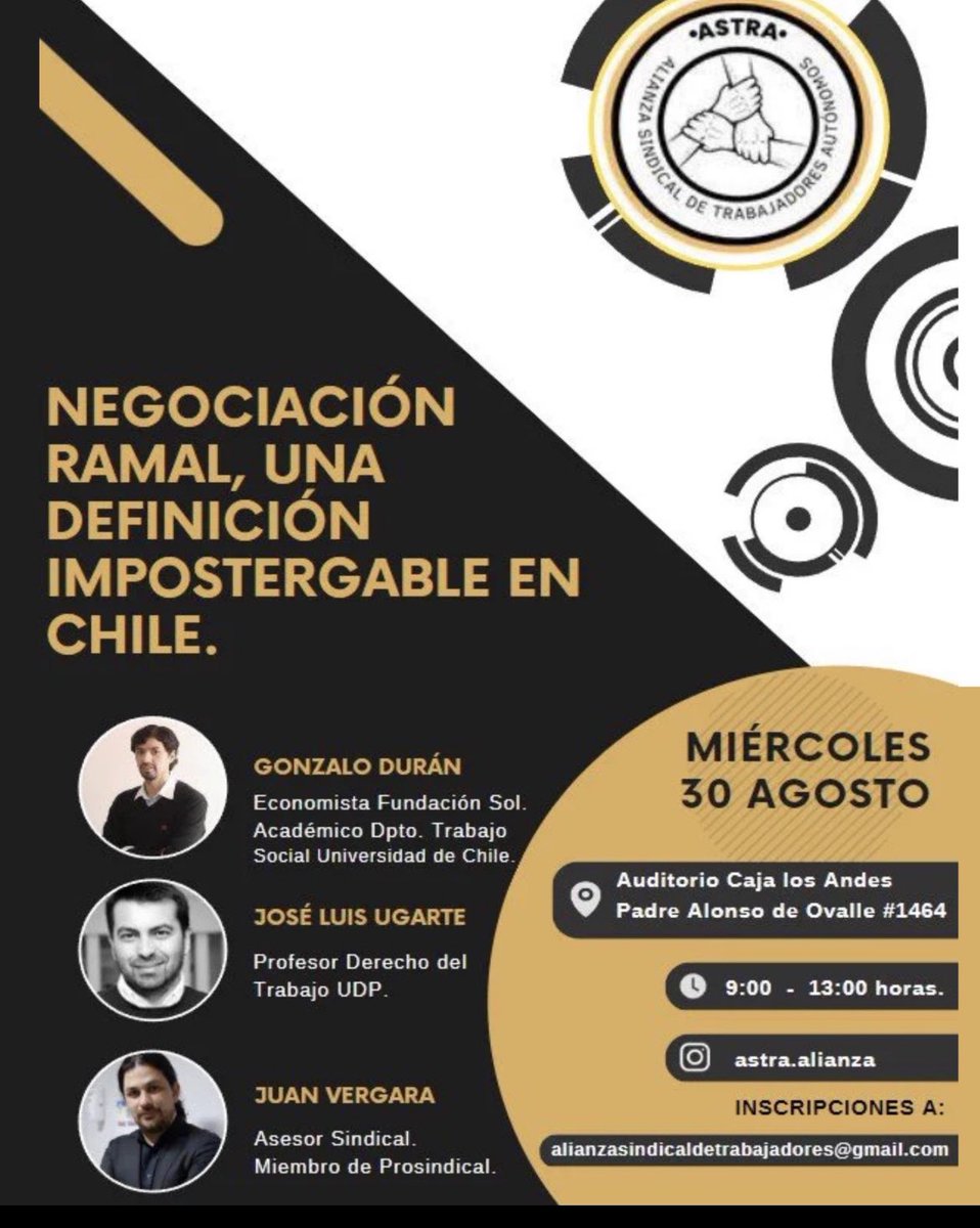 La verdadera transformación del modelo laboral chileno, prometida tantas veces a los trabajadores y pendiente desde el retorno a la democracia, es la que analizaremos acá. Todos invitados (as);