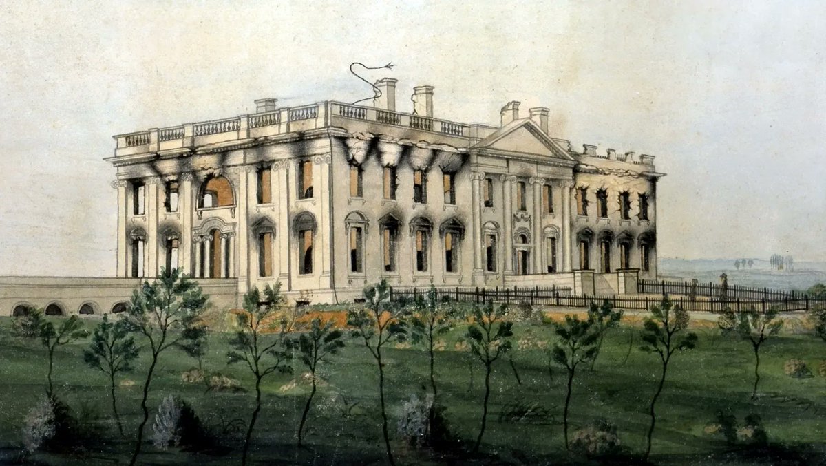 #Recap #ThisWeekinHistory On 24 Aug 1814, the British Forces captured Washington, D.C., in the War of 1812. They burned the Capitol and the Executive Mansion, now known as the White House.