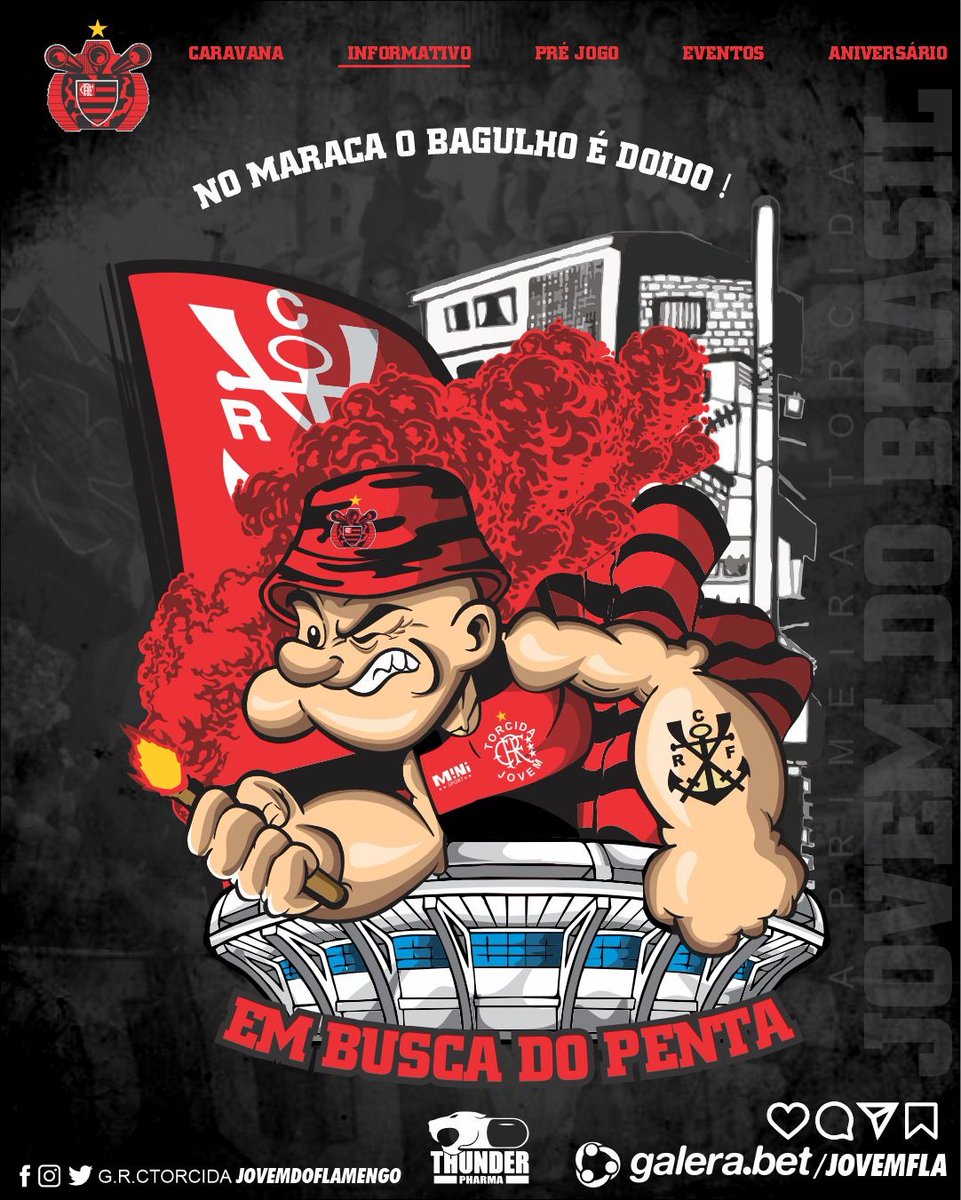 tjf_oficial's tweet photo. [Informativo]

NO MARACA O BAGULHO É DOIDO 

Chegamos em mais uma final de Copa do Brasil, aonde dessa vez estarão em campo 4 taças (todas elas do Flamengo) e vamos em busca do Penta Campeonato .

Vamos mais uma vez transformar o Maracanã num inferno, fazer o resultado aqui e 
+ https://t.co/lOWg3Ea4qd