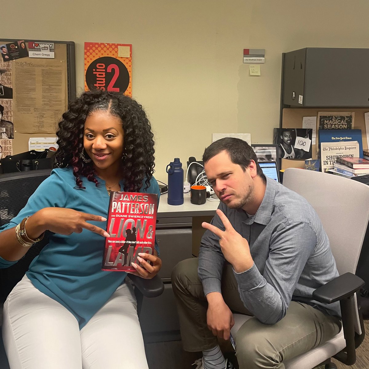 cherrigregg's tweet image. Blockbuster author #JamesPatterson is on #Studio2 today on @WHYY. He is worlds most best selling author. We get to chat with him about his process- and the formula for a best seller.

Plus- his latest “Lion and Lamb” is set in Philly.  Exciting day!