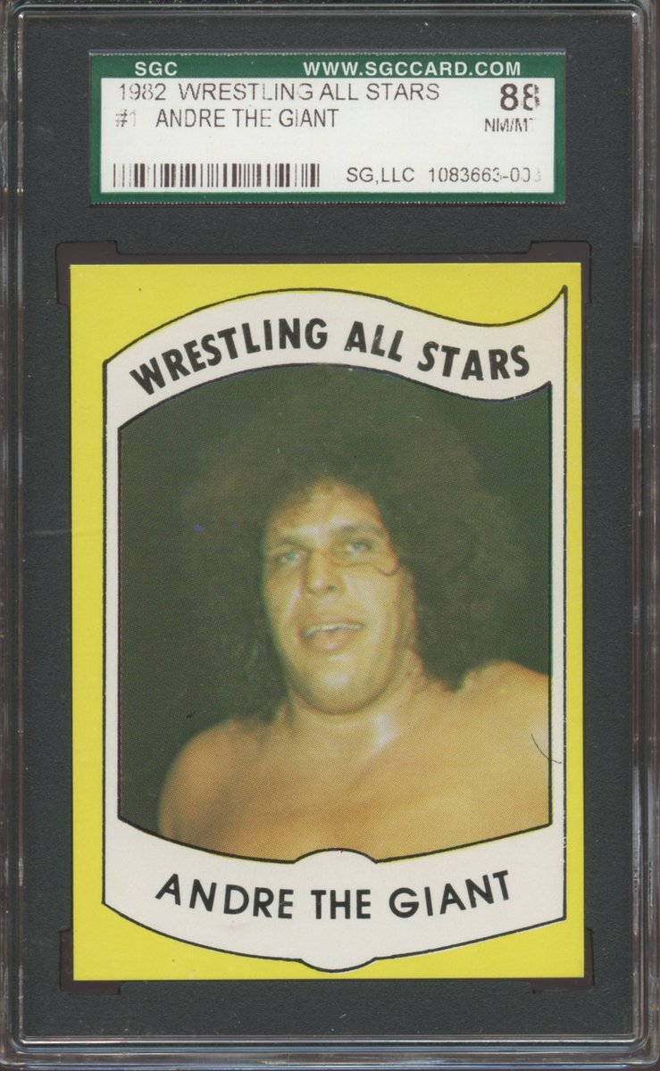 Self-subbed - Early label #AndreTheGiant #WrestlingAllStars #WrestlingCards #TheHobby #SGC