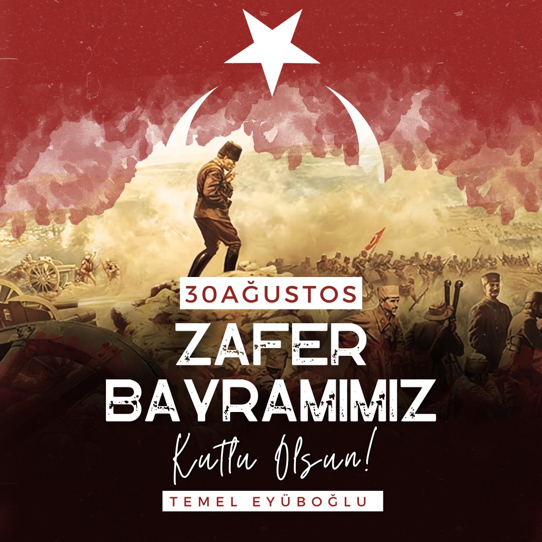 Tarihi şan, şeref ve zaferlerle dolu olan aziz milletimizin #30AgustosZaferBayrami kutlu olsun.

Başta Türkiye Cumhuriyeti Devleti Kurucusu Gazi Mustafa Kemal Atatürk olmak üzere, ebediyete irtihal eden tüm şehit ve gazilerimizi rahmet, minnet ve dualarla anıyorum.