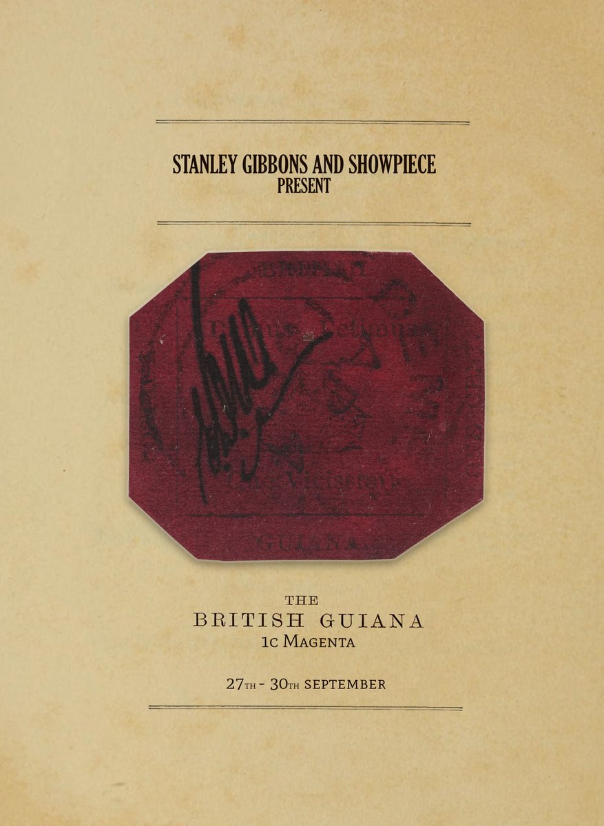 Stanley Gibbons is pleased to announce the next instalment of viewing of the British Guiana 1c Magenta at Stampex this September. See The World's Most Expensive Stamp in person from the 27th -30th of September. <a href="/ptsandstampex/">The PTS & Stampex International</a>