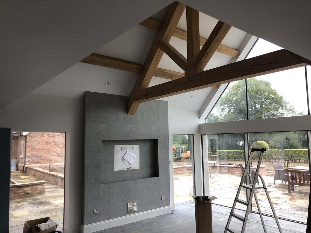 A couple of feature walls completed in Goostry .#Cheshire #interiordecor #interiordesign