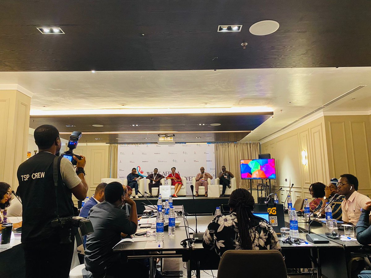 penplusbytes's tweet photo. Our Executive Director, Jerry Sam joins the panel discussion on emerging issues around building digital capacity of community-based organization and grassroots mobilization in Africa at the West Africa Civil Society Week happening in Lagos, Nigeria.

#WACSW23 #Penplusbytes https://t.co/pIVYpGY2YY
