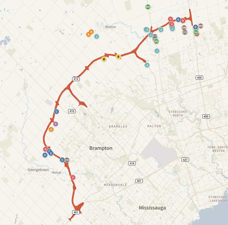 ChefSkippy5's tweet image. @s_guilbeault #Stopthe413 WHERE is the environmental study?
@fordnation is forcing #farmers by expropriating their land, thinking he's bought himself a highway with taxpayer $$$ 
This map is littered with developer land ownership
@CortelGroup @FlatoDev @RiceCompanies