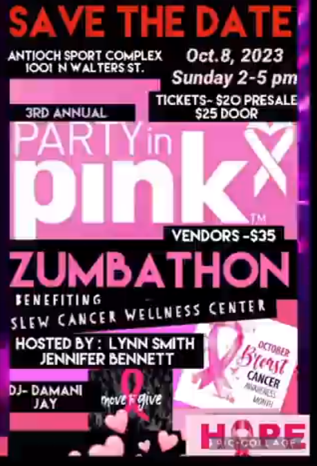 SLEW Cancer Wellness Center (@slewcwc) on Twitter photo EVERYONE GET READY TO ZUMBA!!!!!
<a href="/SlewCWC/">SLEW Cancer Wellness Center</a>'s annual Zumbathon is scheduled for October 8th at Antioch Sports Complex, 314 Eross St, San Antonio, TX 78202. Grab your workout crew and get your pre-sale tickets now for ONLY $20!! donatenow.networkforgood.org/slewwellness?c… EVERYONE GET READY TO ZUMBA!!!!!
<a href="/SlewCWC/">SLEW Cancer Wellness Center</a>'s annual Zumbathon is scheduled for October 8th at Antioch Sports Complex, 314 Eross St, San Antonio, TX 78202. Grab your workout crew and get your pre-sale tickets now for ONLY $20!! donatenow.networkforgood.org/slewwellness?c…