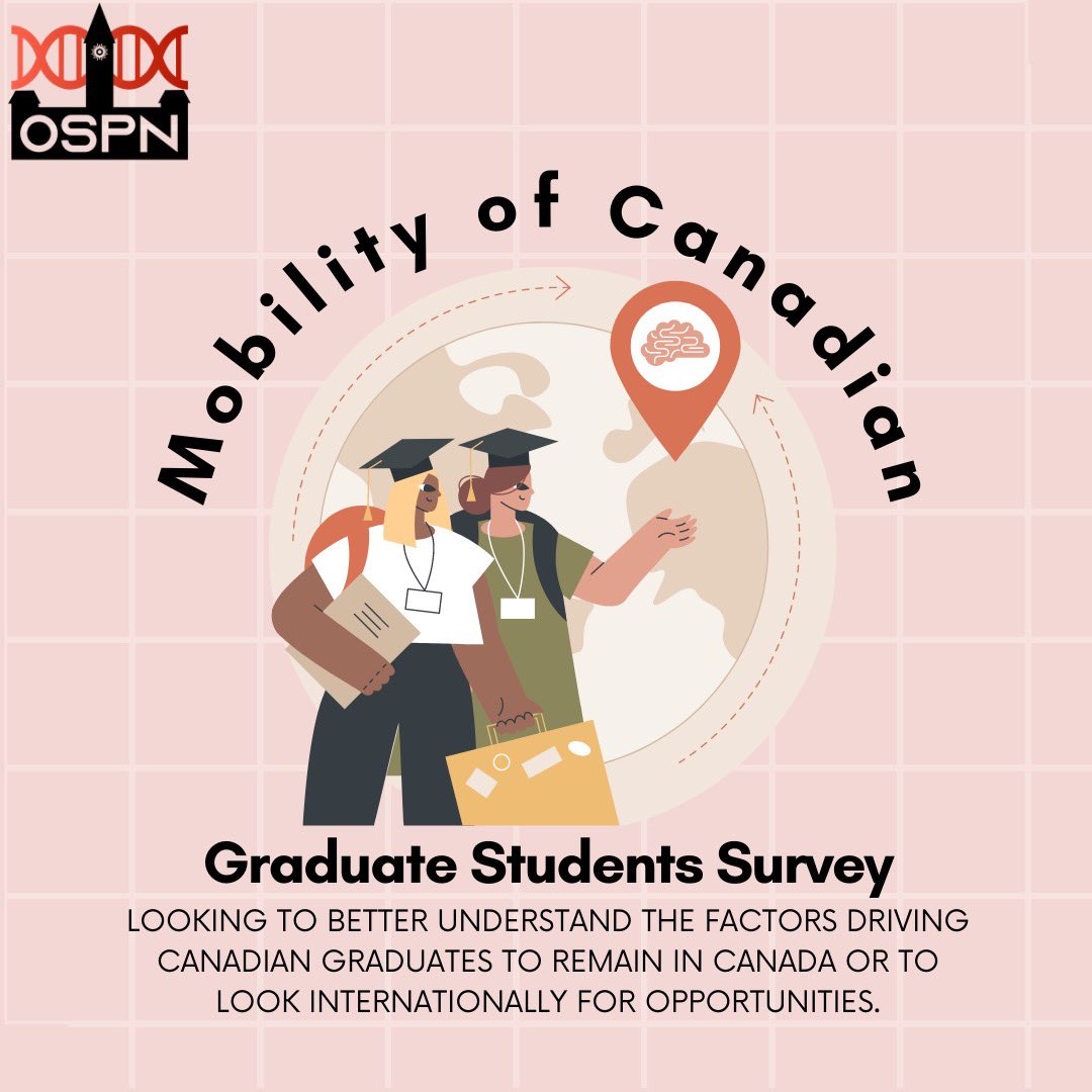 Ottawa Science Policy Network (@ottawascipolnet) on Twitter photo Did you know that Canada invests ~40% less than peer countries on research & development? 🥼
We’re interested in how this impacts the retention of graduate students at Canadian universities - please fill out our survey below! 👇
#SciPol #PhDChat 
tinyurl.com/mrybapfp Did you know that Canada invests ~40% less than peer countries on research & development? 🥼
We’re interested in how this impacts the retention of graduate students at Canadian universities - please fill out our survey below! 👇
#SciPol #PhDChat 
tinyurl.com/mrybapfp