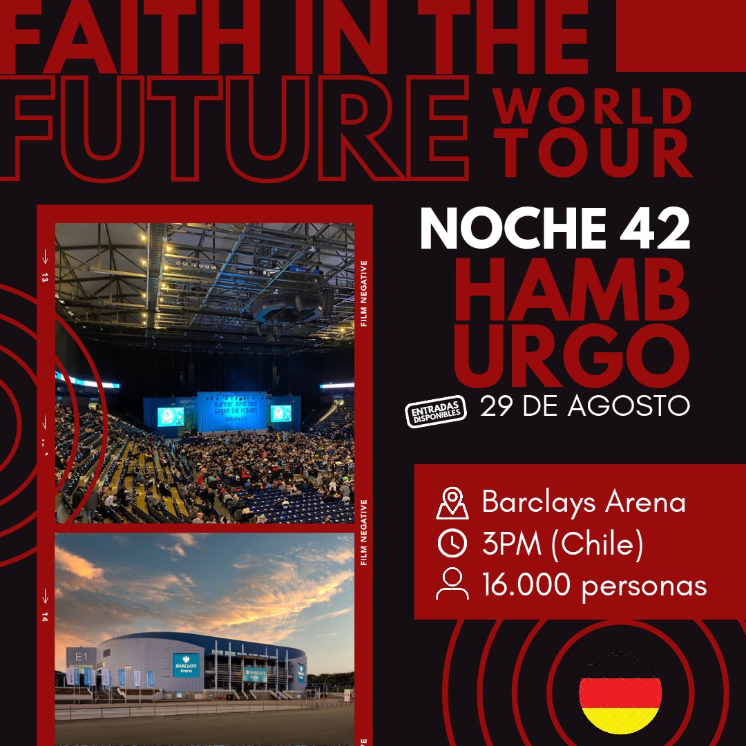 LT91Chile's tweet photo. FITF WORLD TOUR 2023
— EUROPA —

NOCHE 42 #FITFWTHamburg
📍Hamburgo, Alemania 

13HRS — Andrew Cushin
14HRS — The Lathums

⏰ 15HRS — LOUIS ⏰
_

LIVES:
https://t.co/3HqXaomgja
https://t.co/NvMrxZAzos
https://t.co/sDO5PMqJrR
https://t.co/qorz0D5Np7 https://t.co/LIe5KGW6CS