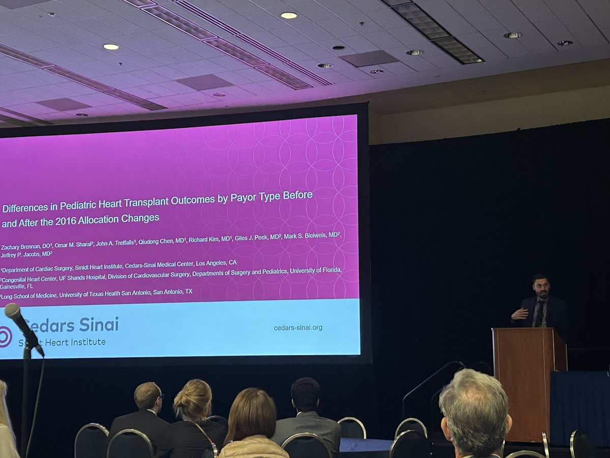 Zach Brennan (@zachjbrennan) on Twitter photo So happy to present this research <a href="/8thWCPCCS2023/">WCPCCS2023</a> about differences based on payor type for pediatric heart transplant. A packed crowd and thoughtful questions. So happy for the support of <a href="/JoChikweMD/">Jo Chikwe</a> and <a href="/CedarsCTSurgery/">Cedars-Sinai Cardiothoracic Surgery Residency</a> to be able to do this presentation as a busy intern! So happy to present this research <a href="/8thWCPCCS2023/">WCPCCS2023</a> about differences based on payor type for pediatric heart transplant. A packed crowd and thoughtful questions. So happy for the support of <a href="/JoChikweMD/">Jo Chikwe</a> and <a href="/CedarsCTSurgery/">Cedars-Sinai Cardiothoracic Surgery Residency</a> to be able to do this presentation as a busy intern!