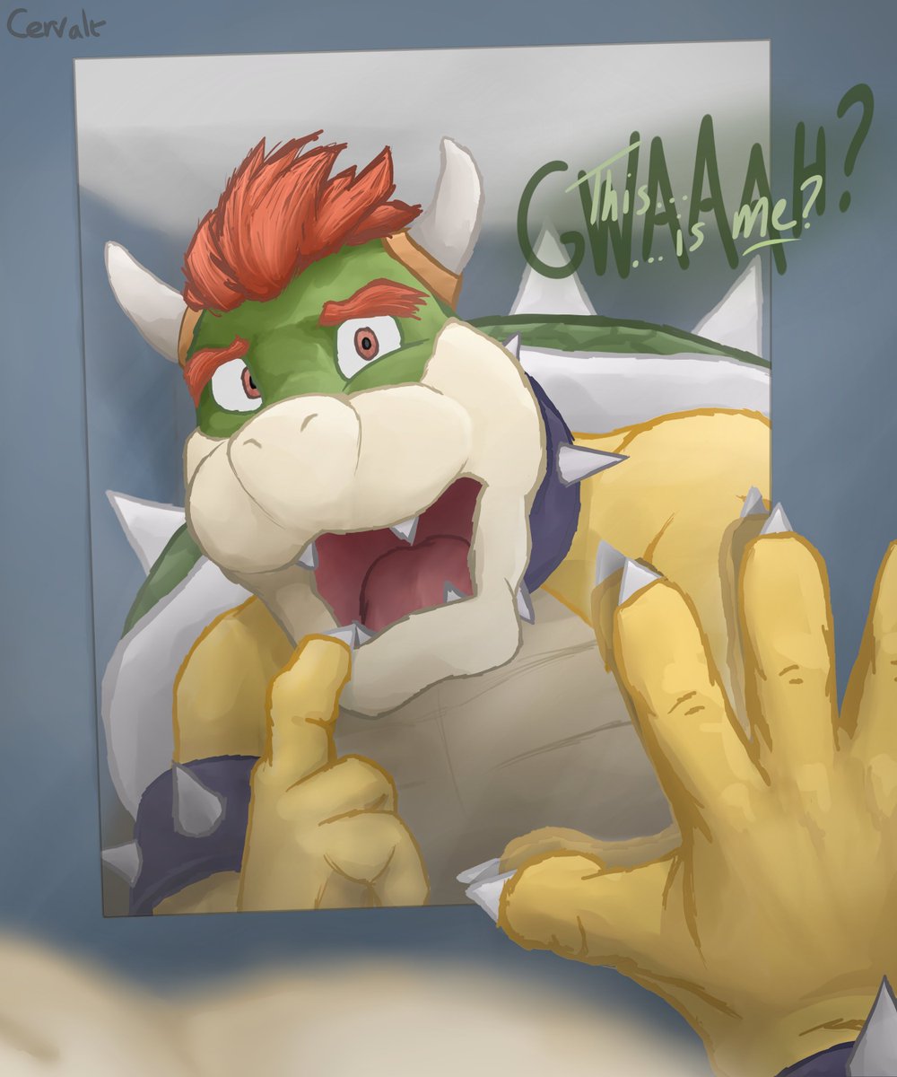 #TFTuesday lasts 24 hours, but effects can last much longer... Be warned! A Bowser Post-TF POV 🐢👑 #TFEveryday #transfur