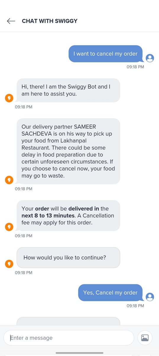 harrygupta07's tweet photo. Worst ever @SwiggyCares order late about 30 min and no one is really care dont buy from swiggy worst app fraud people https://t.co/sZixGgM5B9