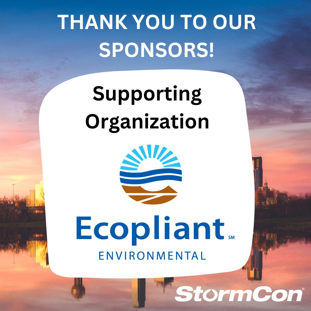 StormCon's tweet photo. Thank you, Ecopliant Environmental Inc., for supporting #StormCon!
Ecopliant's leading #environmental compliance experts can help to train, equip, and credential multi-disciplined environmental professionals. https://t.co/1r89Emj2gJ