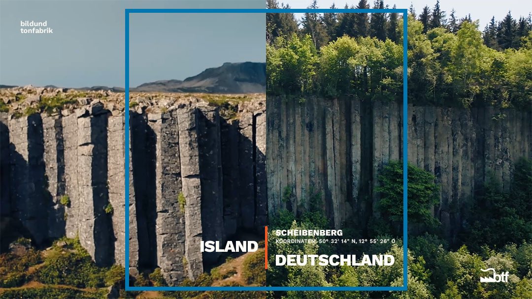 Last but not least: das deutsche #Island in Sachsen. Diesen und weitere Orte der Natur, die man aus der Welt kennt, aber auch hierzulande findet, gibt’s in unseren #TerraX-Folgen “Faszination Deutschland“. zdf.de/dokumentation/… #btfelswand