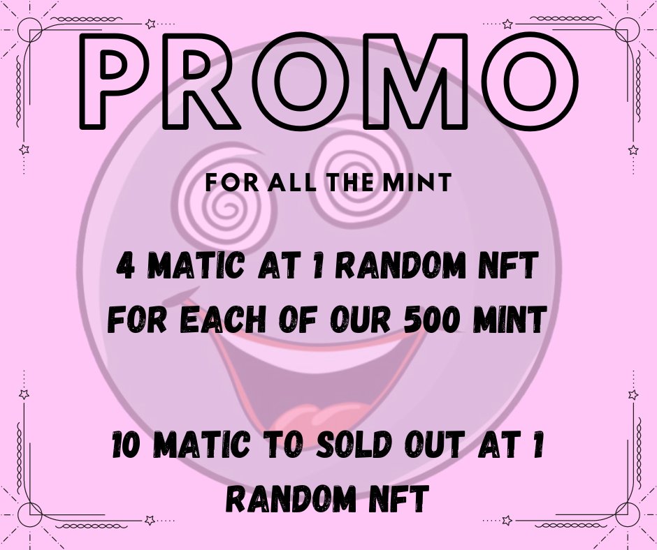 🚨Fantastic prize for the Owern🚨

🚀Take your nft here⬇️⬇️⬇️⬇️
launchmynft.io/collections/0x…

✅Join on discord
discord.gg/SrZrkrNkhx

#NFTfamily #OpenSeaNFT #mint #FreeMint #LegitSquad #MintingNow #MINT横浜ポケカ #NFTCommuntiy #GiveawayAlert #NFTs #Minting #DoodleWorld #launchmynft