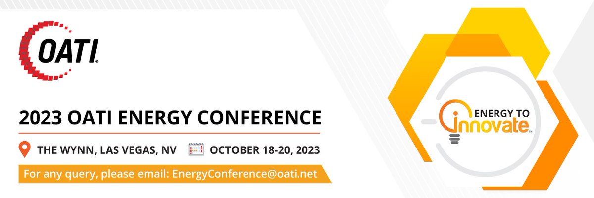 Don’t miss the opportunity to attend the 2023 OATI #Energy Conference! Learn from experts, network, and discover the latest industry trends. Act now and get a discount on registration prices. ⏰ #renewables #cleanenergy #greenenergy

More info here 👇
hubs.ly/Q020yBcC0