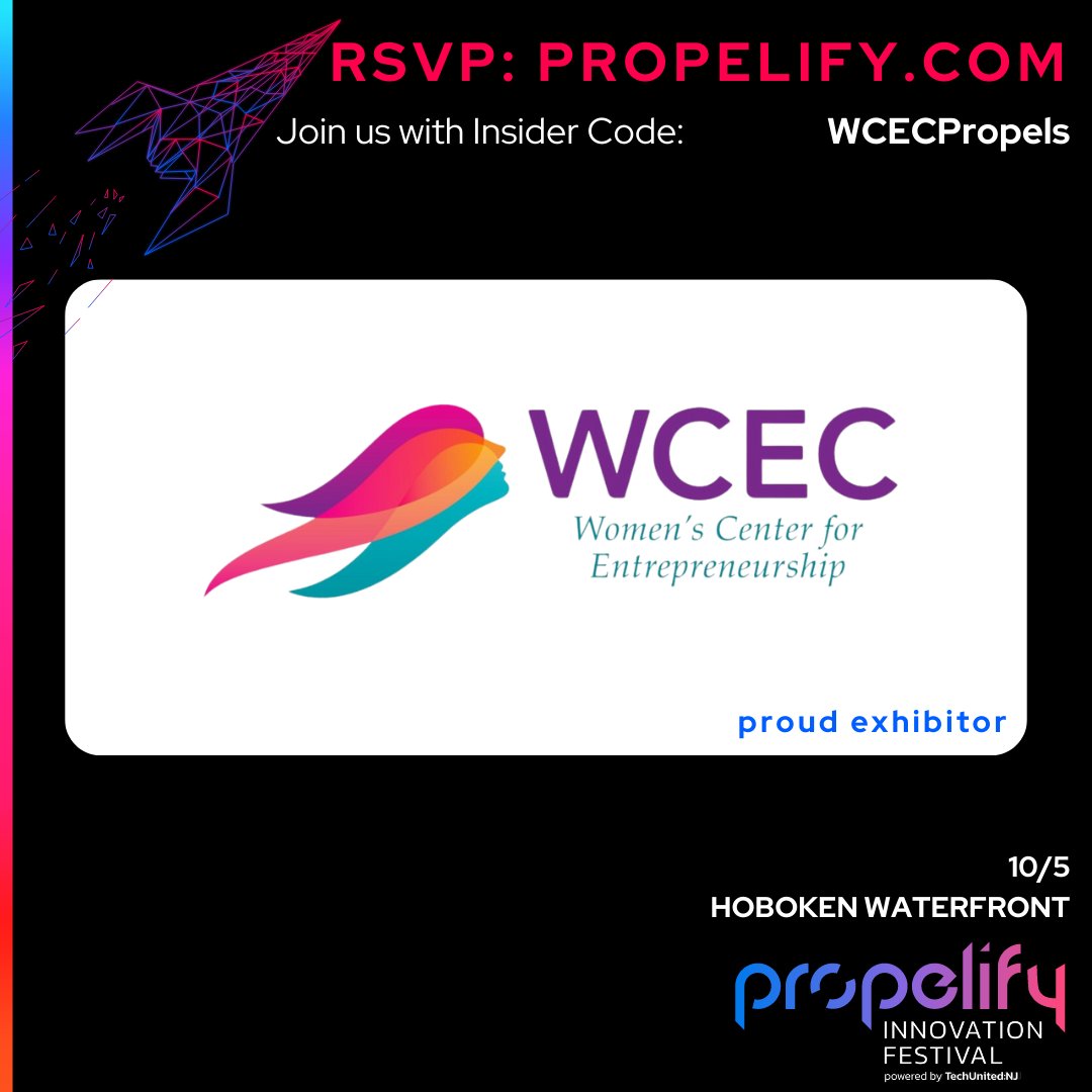 WCEC is a proud exhibitor at the 2023 @Propelify Innovation Festival on Oct 5th!

Join us and #letsPropel

Use the code: WCECPropels for a complimentary ticket propelify.com