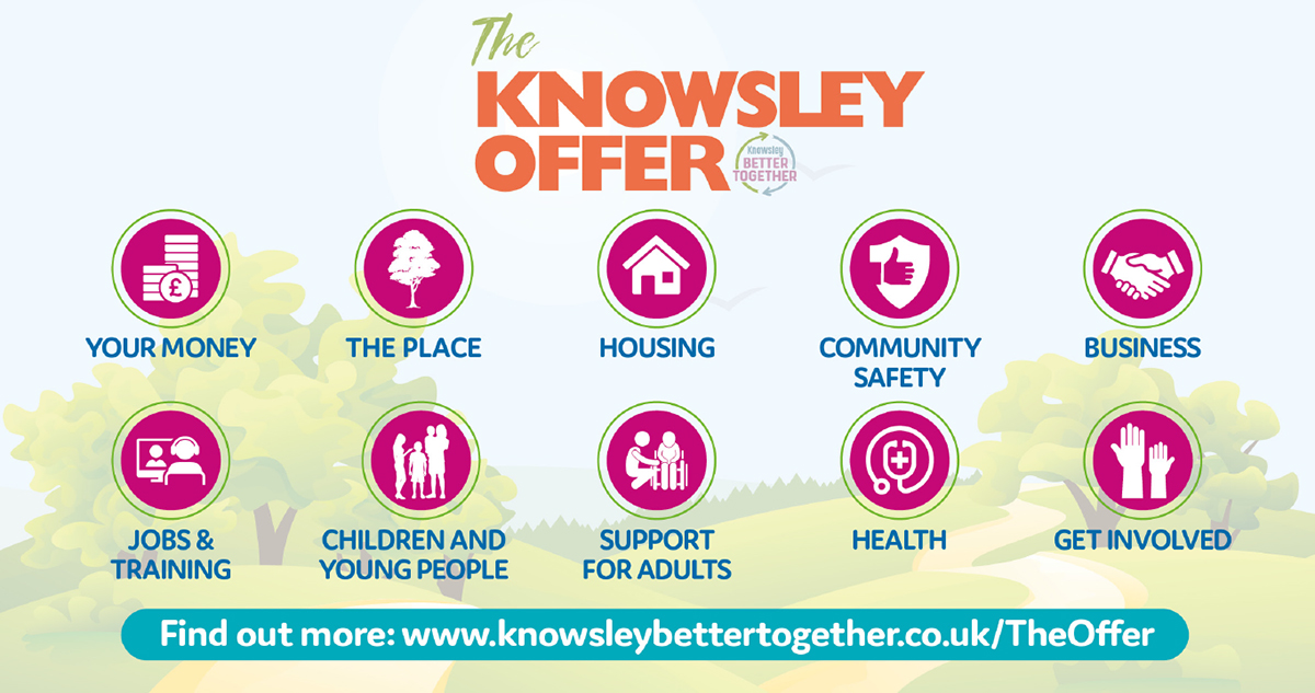 KnowsleyCS's tweet photo. The Knowsley Offer has information about a range of things that matter to you including things for children &amp; young people to do, local schools, healthcare services, how to get involved in your local community plus much more! Take a look today. https://t.co/kyX8b3ew3q https://t.co/4zZmAZ5qZ4